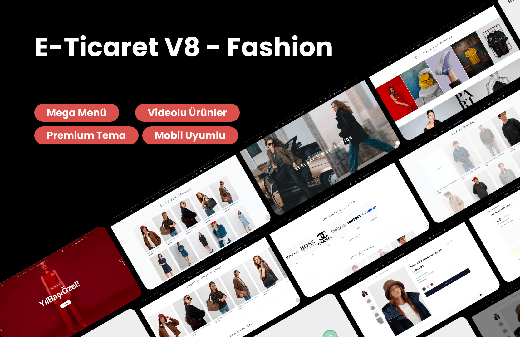 Profesyonel E-Ticaret Web Paketi Fashion 2026  (Yıllık Ücretlendirilir)